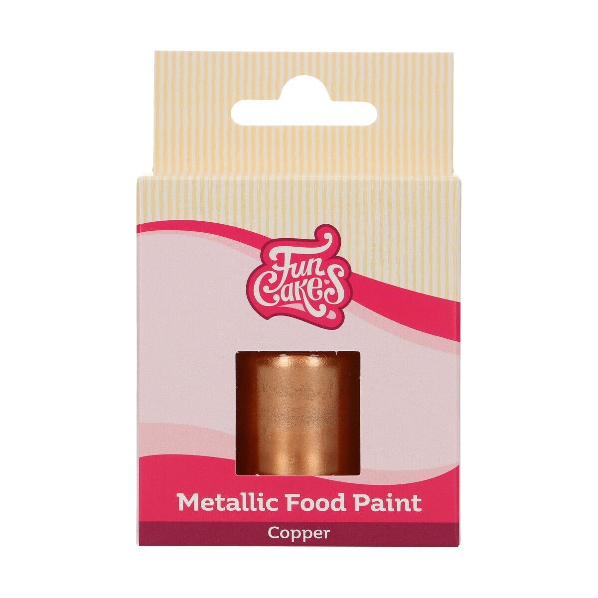 FunCakes Edible Metallic Food Paints -COPPER -Μεταλλικό Βρώσιμο Χρώμα Ζωγραφικής -Χαλκός 30ml