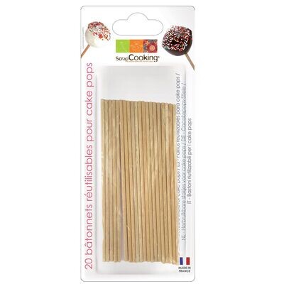 Scrapcooking Wooden 13cm Pop Sticks 20τμχ Scrapcooking Wooden 13cm Pop Sticks 20τμχ