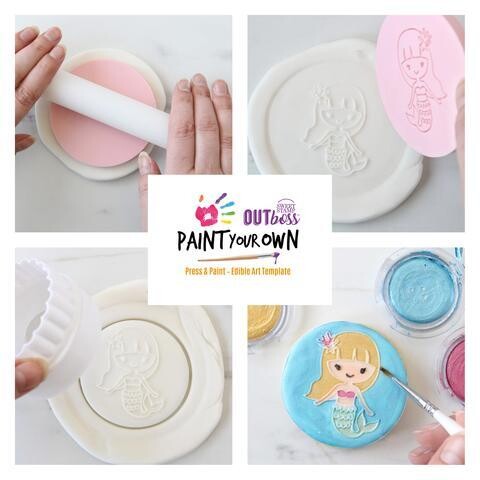SALE!!! Sweet Stamp -Paint Your Own -MERMAID - Σφραγίδα Γοργόνα