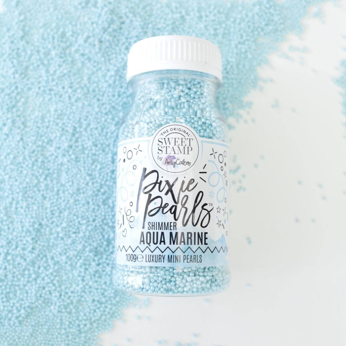 Sweet Stamp Pixie Pearls - Nonpareils -AQUAMARINE 100g - Κας-Κας Γαλάζιο