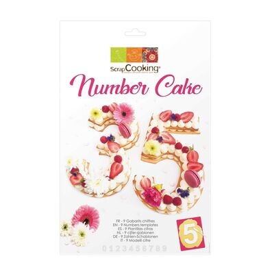 ScrapCooking Cake/Cookie Template -NUMBER 9τμχ ScrapCooking Cake/Cookie Template -NUMBER 9τμχ