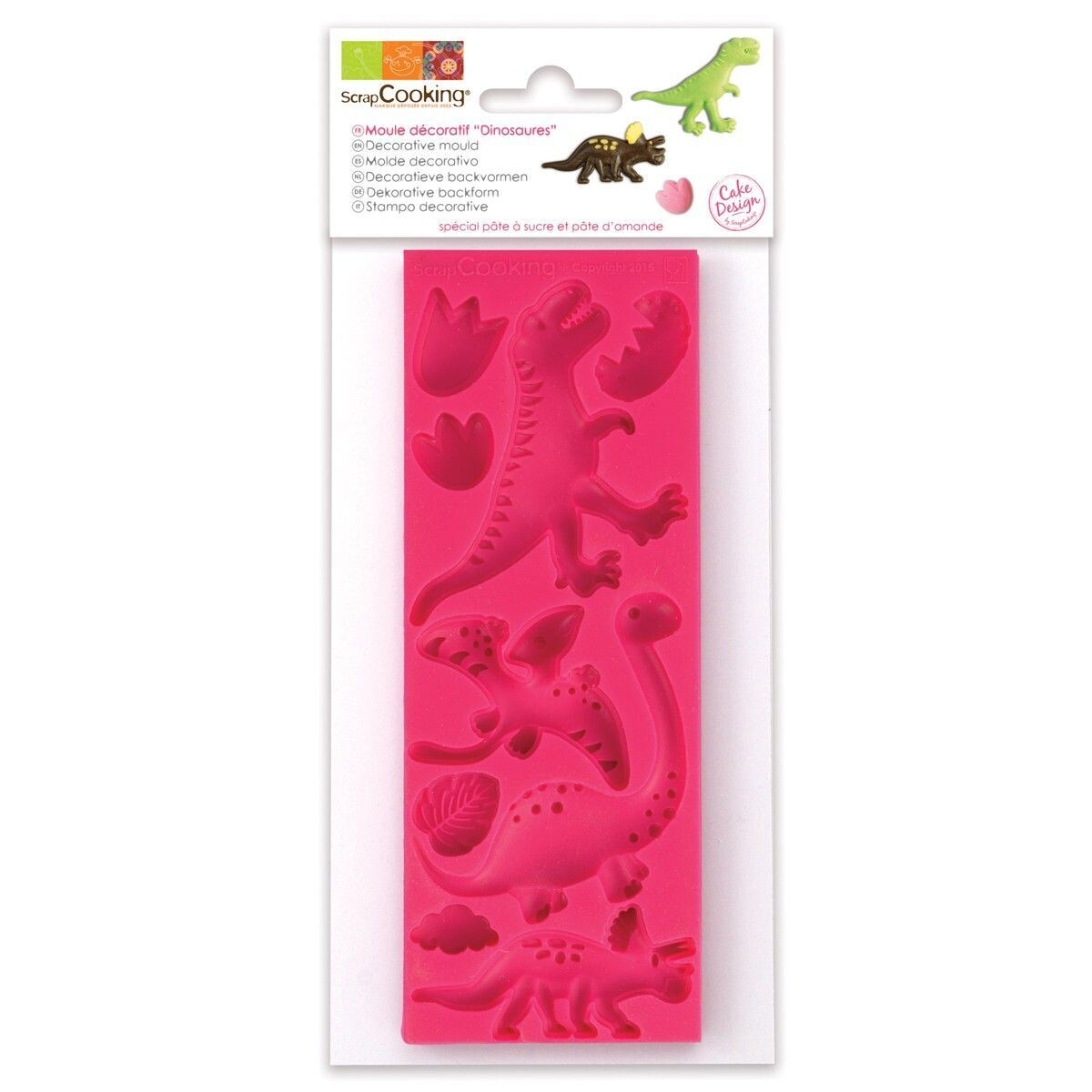 Scrapcooking Silicone Mould -DINOSAUR - Καλούπι Σιλικόνης Δεινόσαυροι