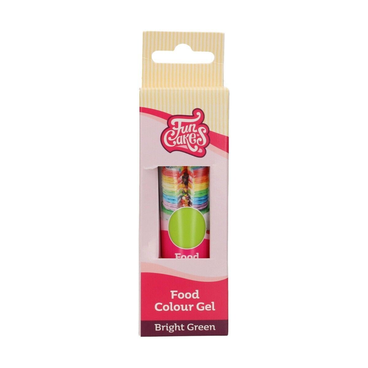 FunCakes FunColours GEL -BRIGHT GREEN -Χρώμα Τζελ -Φωτεινό Πράσινο 30γρ