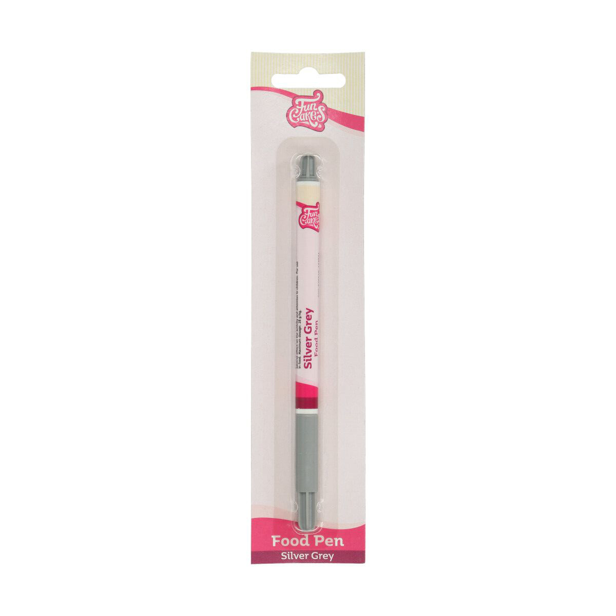 FunCakes Edible Brush Food Pen -SILVER/GREY -Βρώσιμος Μαρκαδόρος με Μύτη Πινέλου -Ασημί Γκρι