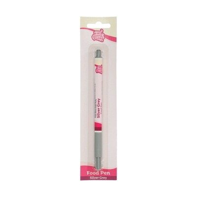 FunCakes Edible Brush Food Pen -SILVER/GREY -Βρώσιμος Μαρκαδόρος με Μύτη Πινέλου -Ασημί Γκρι