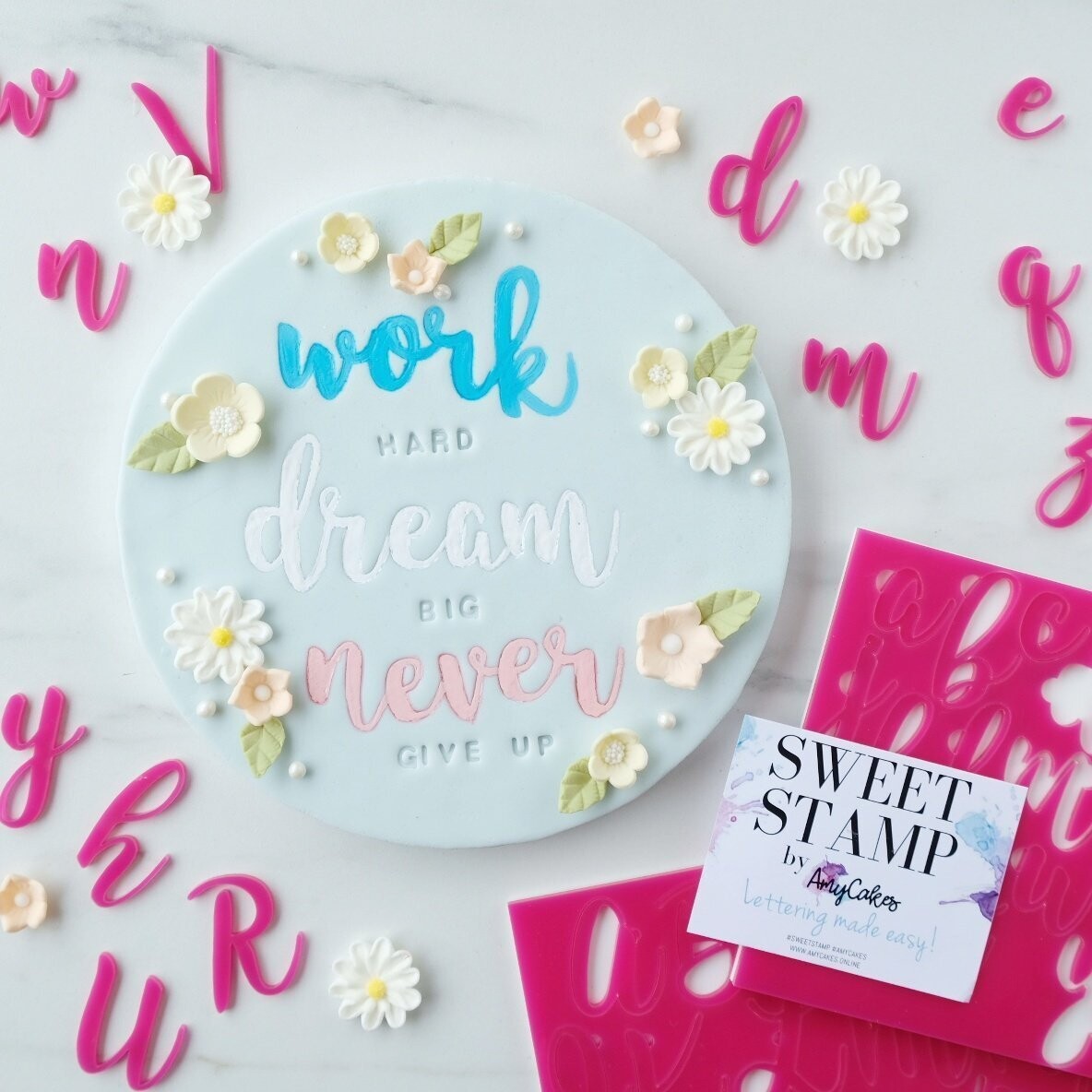 Sweet Stamp -Fonts -LARGE -HANDWRITTEN - Σφραγίδες Γράμματα Μεγάλο Μέγεθος HANDWRITTEN