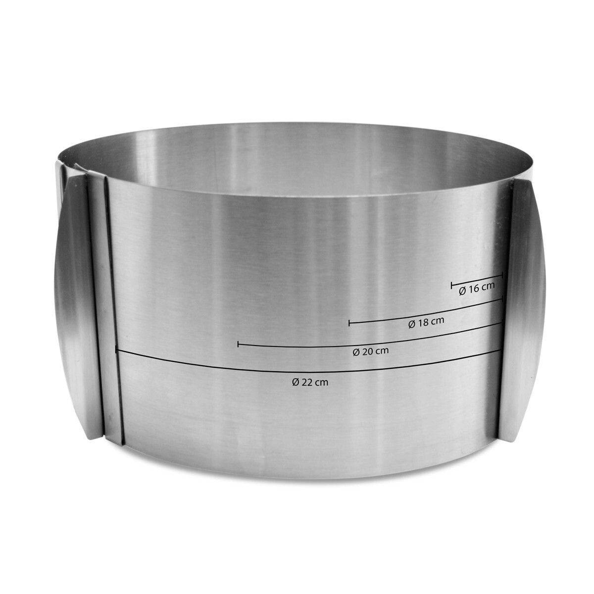 Scrapcooking Adjustable Baking Frame High Ø15-23cm - Ανοξείδωτο Στρογγυλό Ρυθμιζόμενο Τσέρκι Ύψους 12εκ