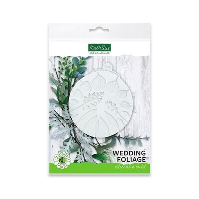 Katy Sue Silicone Mould -WEDDING FOLIAGE (Leaves) -Καλούπι Σιλικόνης και Πατάκι διάφορα Φύλλα