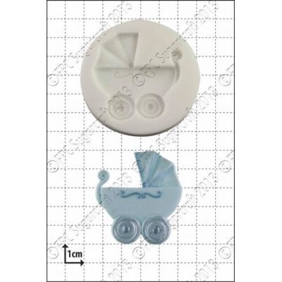 FPC Silicone Mould -BABY CARRIAGE -Καλούπι Σιλικόνης Καροτσάκι Μωρού