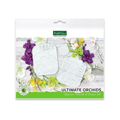 Katy Sue Silicone Mould &amp; Veiner -ULTIMATE ORCHIDS - Καλούπι Σιλικόνης και Πατάκι Ορχιδέα