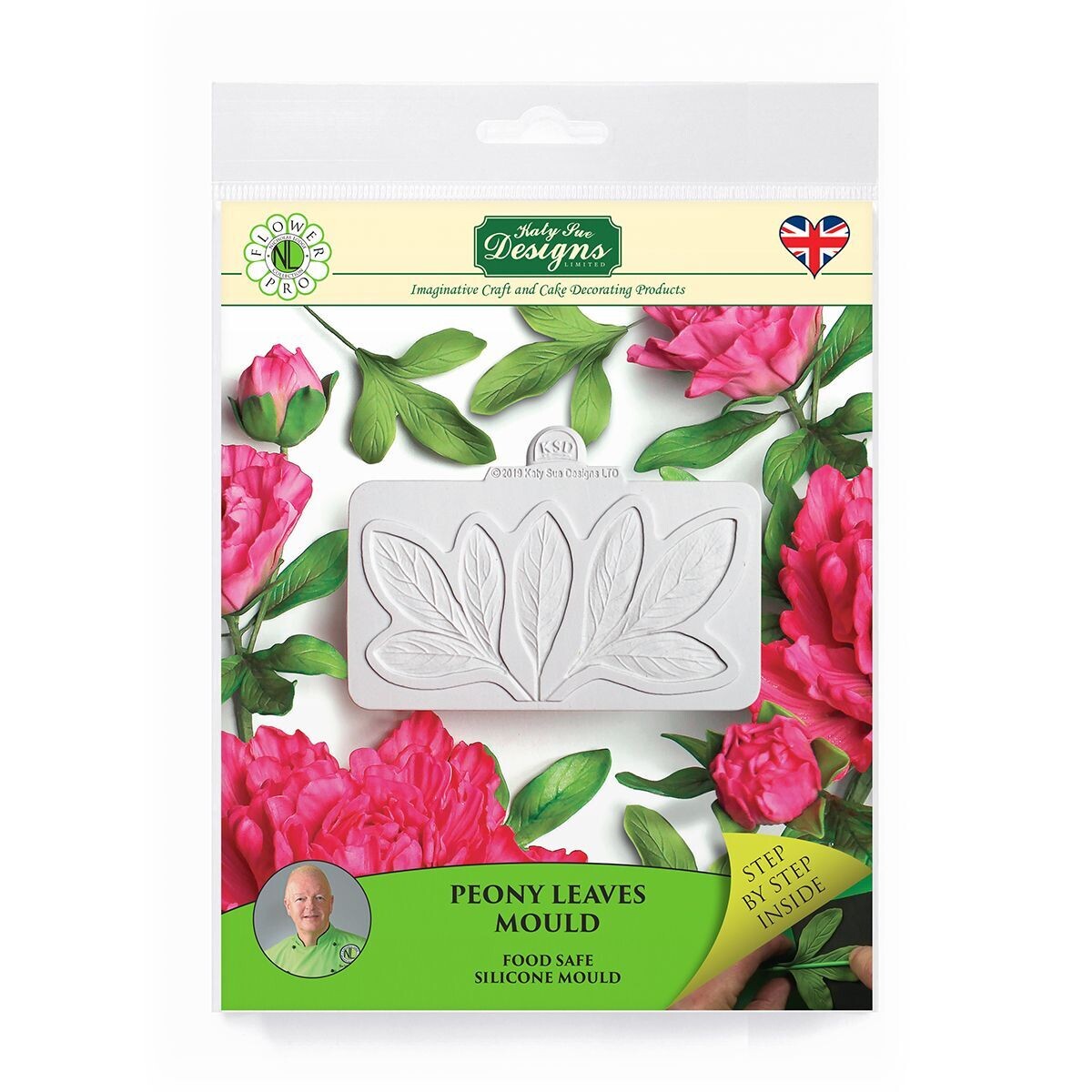 SALE!!! Katy Sue Silicone Mould -PEONY LEAVES - Καλούπι Σιλικόνης Φύλλα Παιώνιας