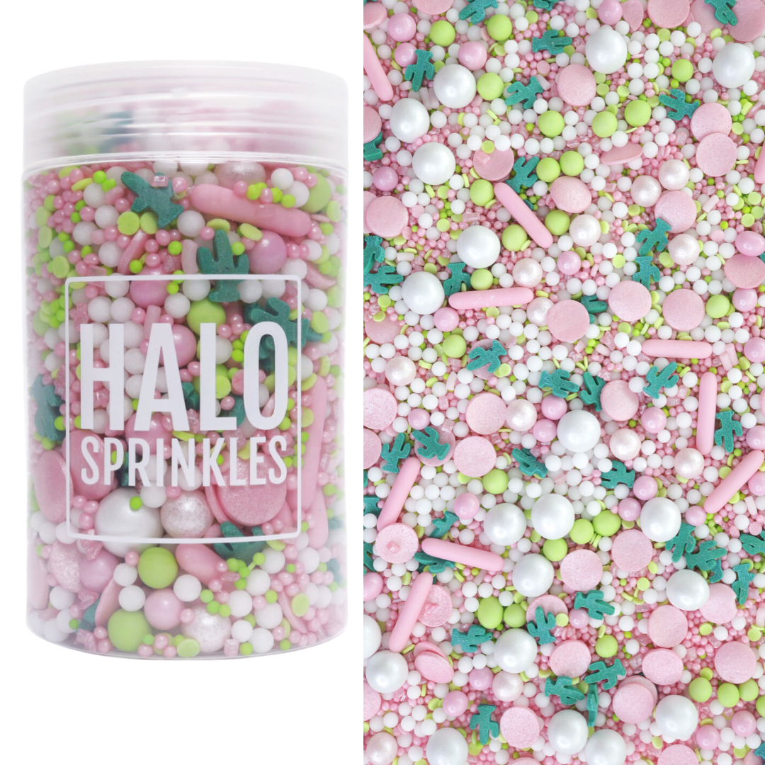 Halo Sprinkles MIX -DON'T BE A PRICK 125γρ  - Μείγμα  Ζαχαρωτών σε Παστέλ Αποχρώσεις με Κάκτους