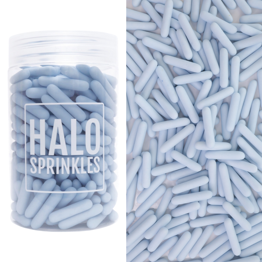 Halo Sprinkles Rods -Matt Indigo 105γρ - Μείγμα Ζαχαρωτών Ράβδοι σε Ματ Γαλάζιο χρώμα