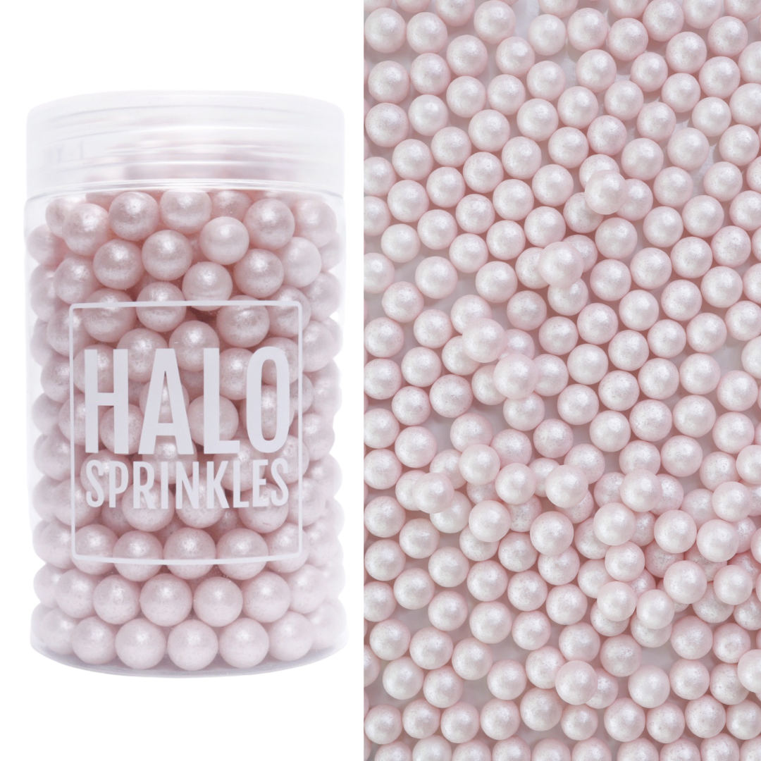 Halo Sprinkles -Sugar Pearls -PEARL PINK 105γρ-  Μείγμα Ζαχαρωτών Πέρλες Ροζ Περλέ
