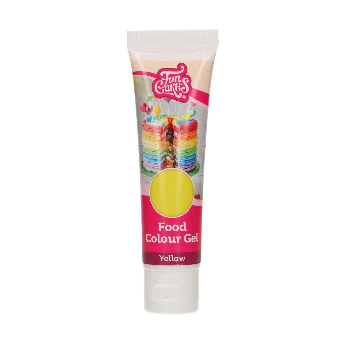 FunCakes FunColours GEL -YELLOW -Χρώμα Τζελ - Κίτρινο 30γρ