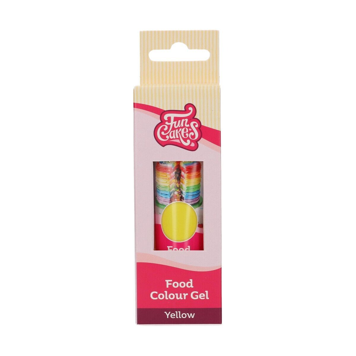 FunCakes FunColours GEL -YELLOW -Χρώμα Τζελ - Κίτρινο 30γρ