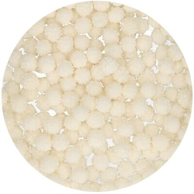 FunCakes Sprinkles -WHITE MIMOSA - Μείγμα Ζαχαρωτών Μιμόζα -Λευκά 45γρ