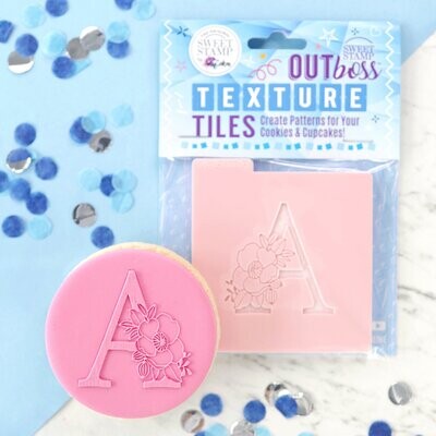 Sweet Stamp -Texture Tile -Monogram Floral -'A' - Σφραγίδα Μονόγραμμα με λουλούδια 'Α' Sweet Stamp -Texture Tile -Monogram Floral -'A' - Σφραγίδα Μονόγραμμα με λουλούδια 'Α'