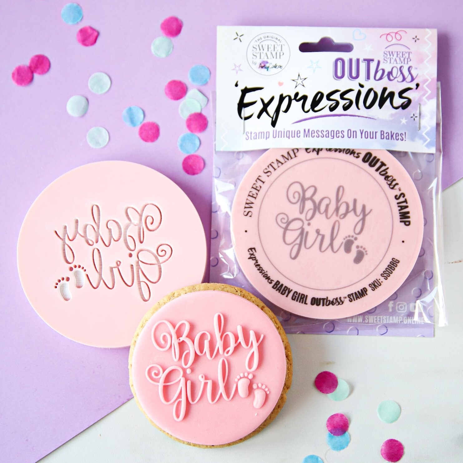 Sweet Stamp -OUTboss Expressions -BABY GIRL - Σφραγίδα BABY GIRL