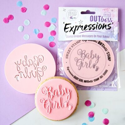 Sweet Stamp -OUTboss Expressions -BABY GIRL - Σφραγίδα BABY GIRL