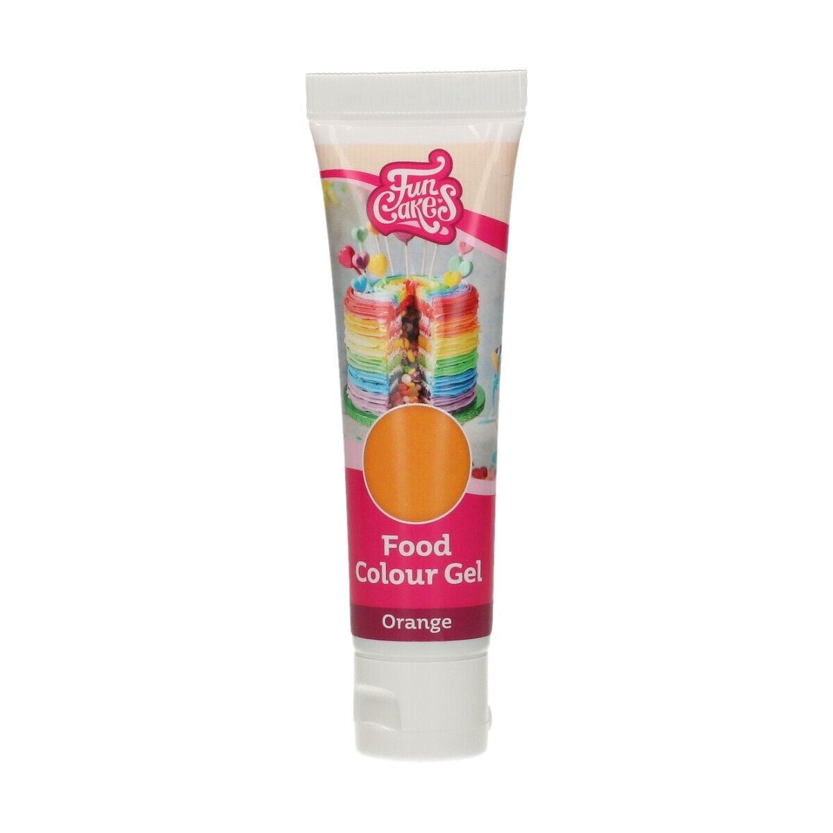 FunCakes FunColours GEL -ORANGE -Χρώμα Τζελ - Πορτοκαλί 30γρ