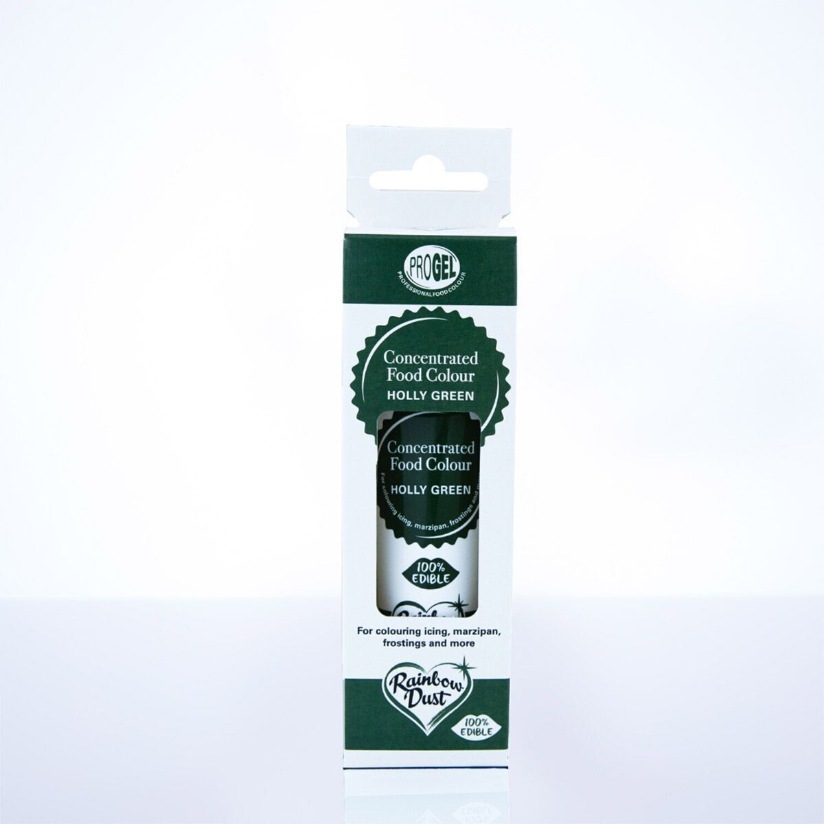 Rainbow Dust ProGel® -HOLLY GREEN -Χρώμα Τζελ   Βαθύ Πράσινο 25γρ