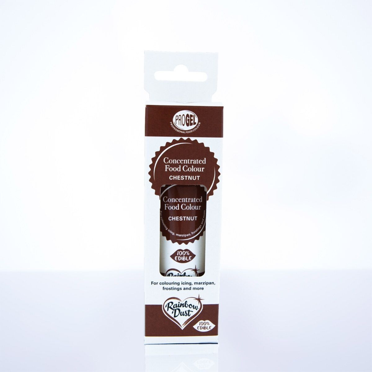 Rainbow Dust ProGel® -CHESTNUT -Χρώμα Τζελ  Κάστανο 25γρ