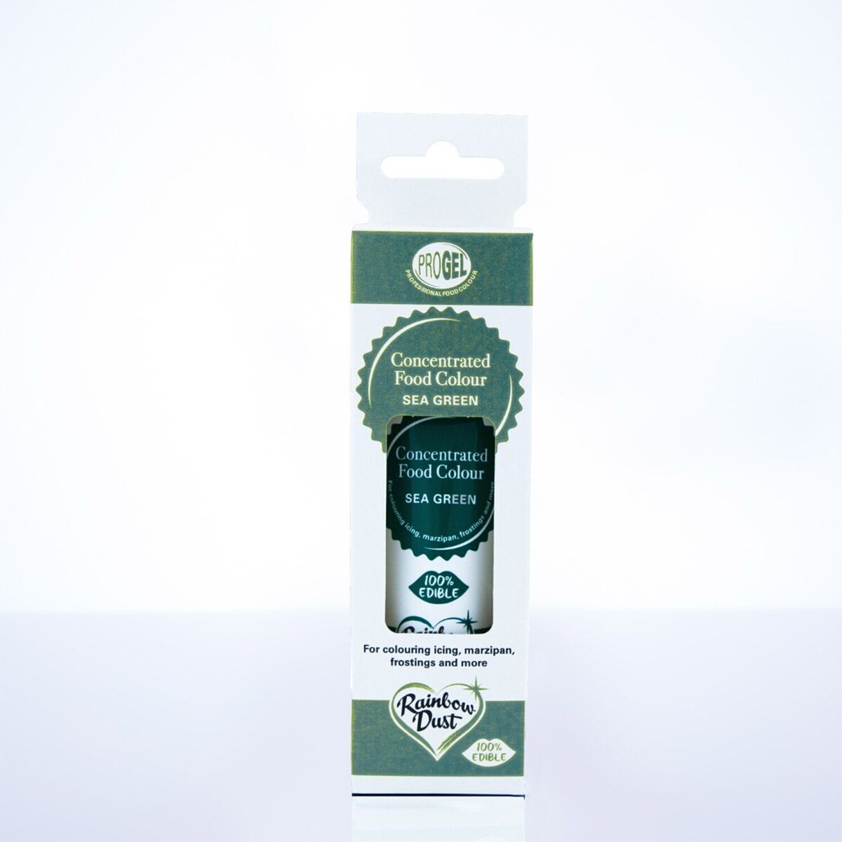 Rainbow Dust ProGel® -SEA GREEN Χρώμα Τζελ  Πράσινο της Θάλασσας 25γρ