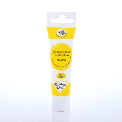 Rainbow Dust ProGel® -YELLOW -Χρώμα Τζελ  Κίτρινο 25γρ