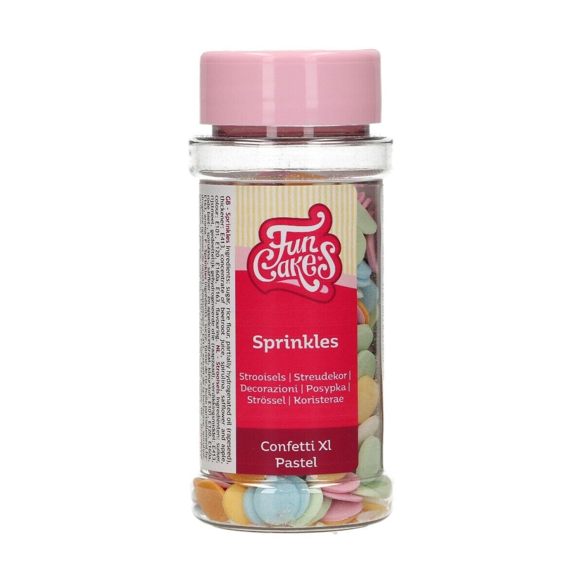 FunCakes Confetti Sprinkles -XL PASTEL -Κονφετί XL Παστέλ 55γρ