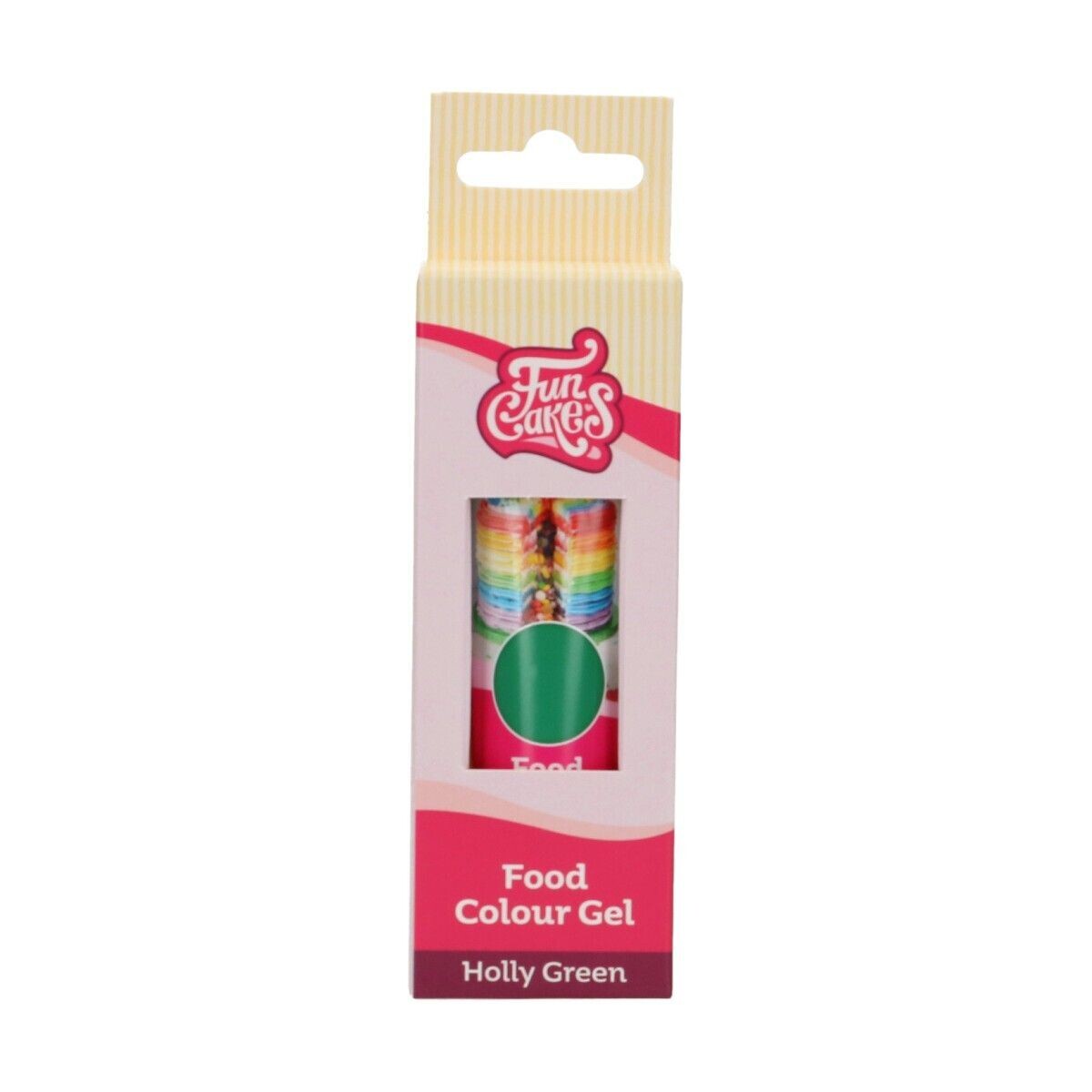 FunCakes FunColours GEL -HOLLY GREEN -Χρώμα Τζελ -Πράσινο Γκι 30γρ