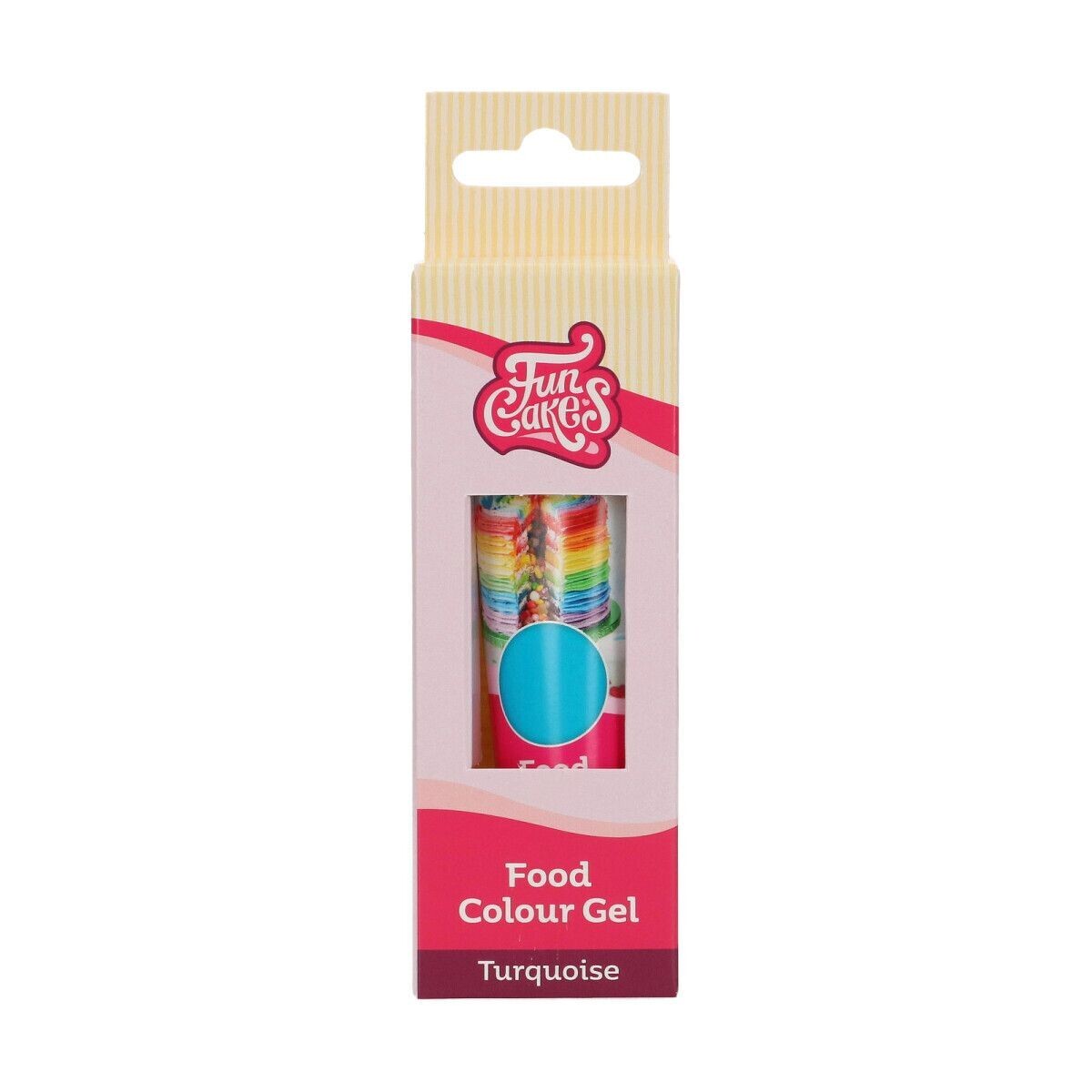 FunCakes FunColours GEL -TURQUOISE -Χρώμα Τζελ -Τιρκουάζ 30γρ