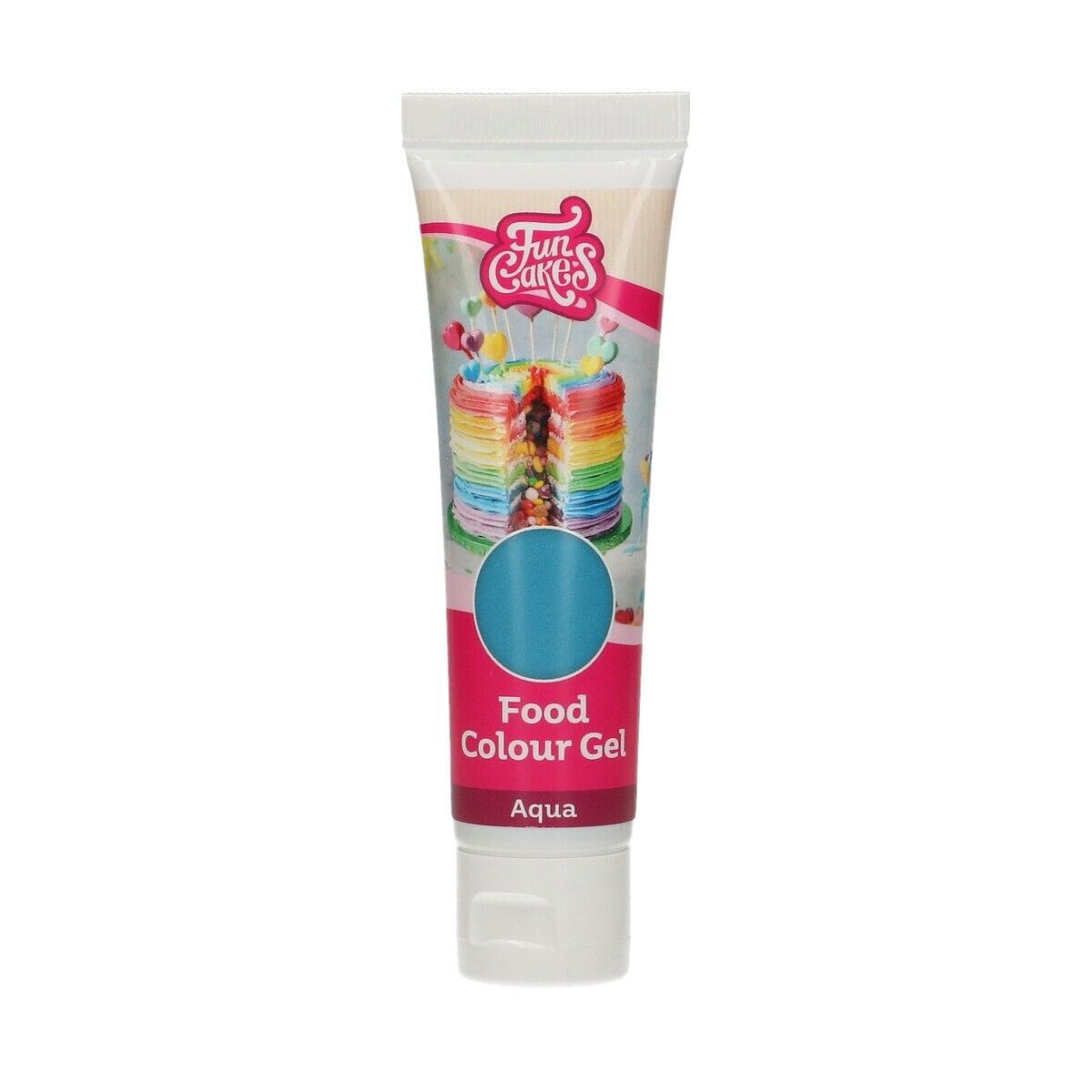 FunCakes FunColours GEL -AQUA -Χρώμα Τζελ -Υδάτινο Μπλε 30γρ