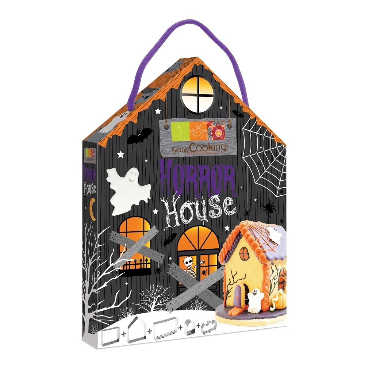 Scrapcooking Cookie Cutter Set Horror Gingerbread House - Σετ 5τεμ κουπ πατ για τρομακτικό Μπισκοτόσπιτο (Halloween)