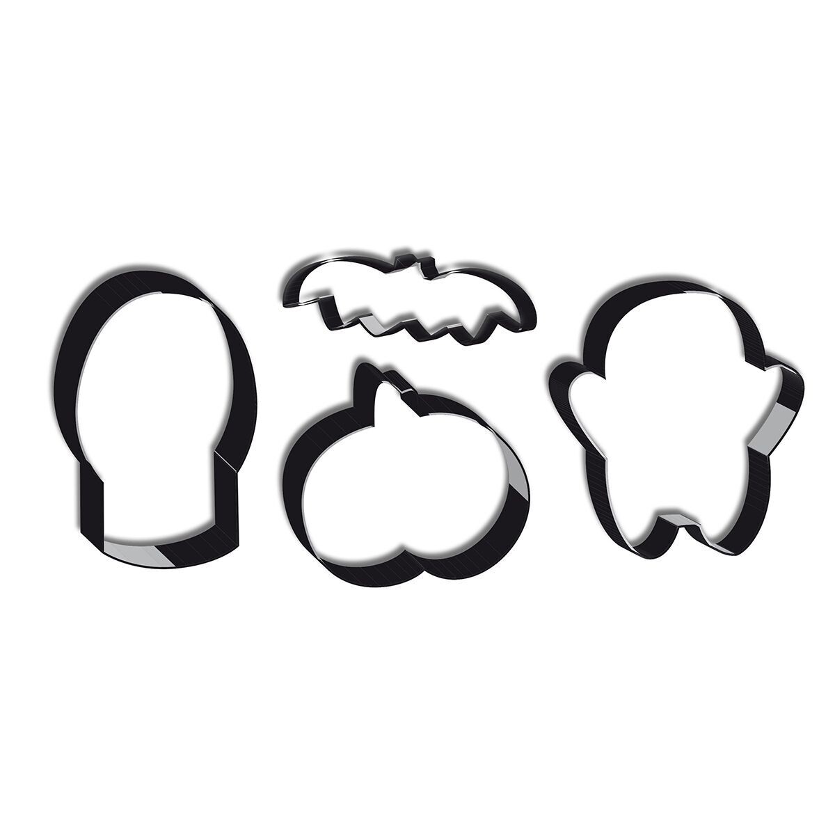 Scrapcooking Cookie Cutter Halloween 4 τμχ - Σετ 4τεμ κουπ πατ με θέμα το Χαλογουίν