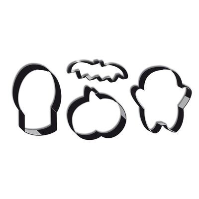 Scrapcooking Cookie Cutter Halloween 4 τμχ - Σετ 4τεμ κουπ πατ με θέμα το Χαλογουίν∞∞∞