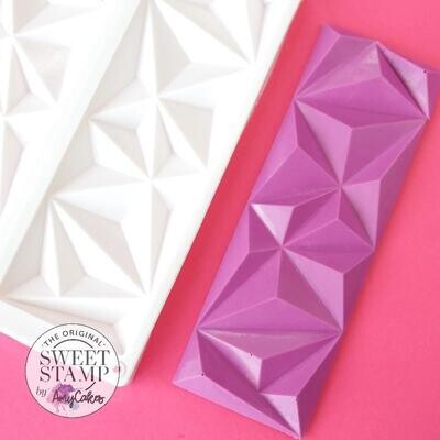 Sweet Stamp Geometric Bar Mould - Καλούπι Σιλικόνης Γεωμετρική Μπάρα Σοκολάτας 2Τεμ
