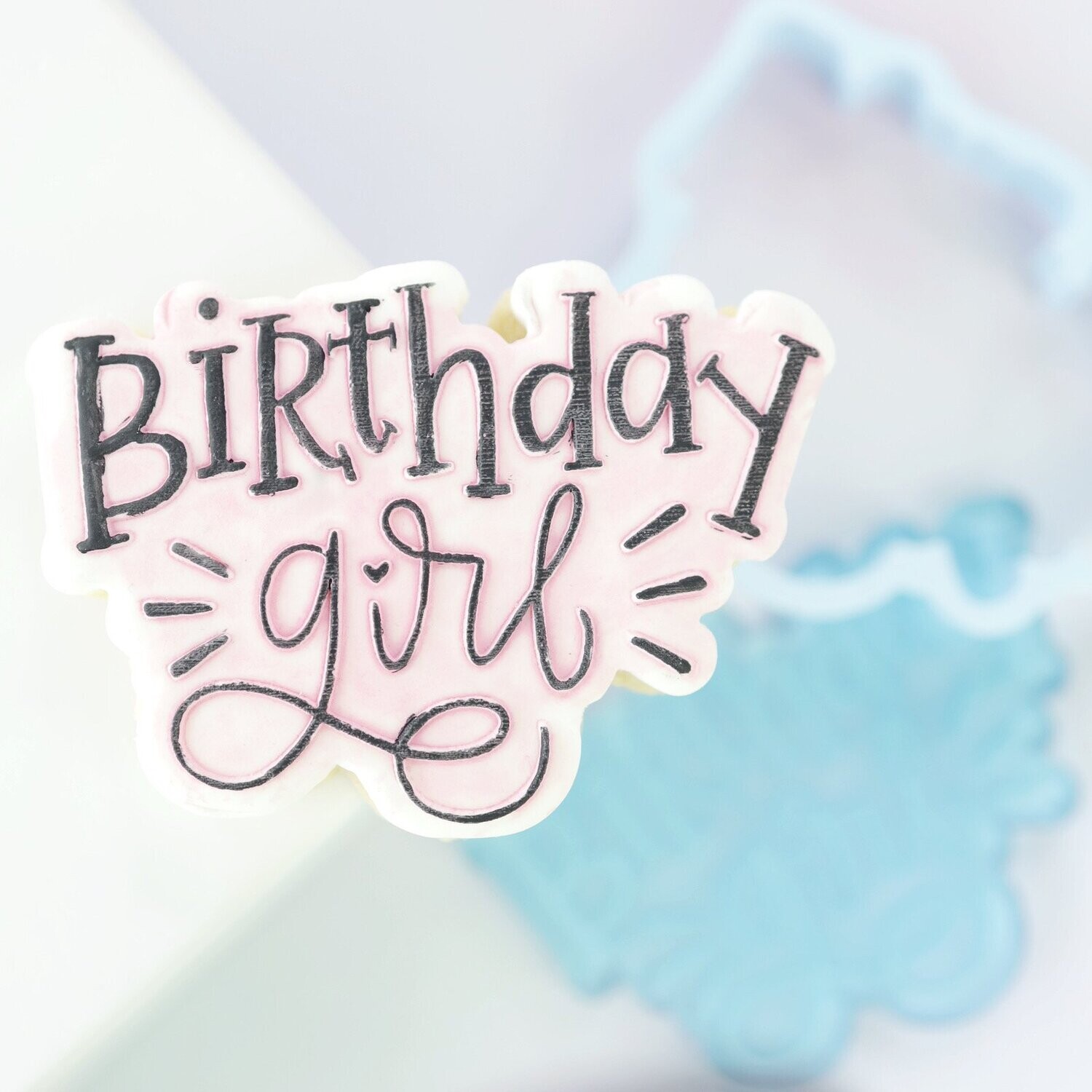 SALE!!! Sweet Stamp -OUTboss Stamp &#39;n Cut - BIRTHDAY GIRL - Κουπ Πατ και Σφραγίδα BIRTHDAY GIRL