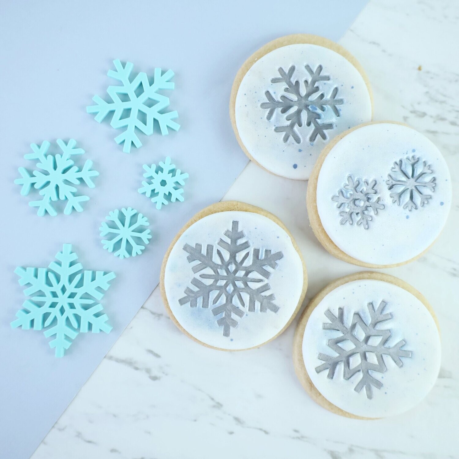 SALE!!! Sweet Stamp -Embosser -SNOWFLAKES - Χριστουγεννιάτικες Σφραγίδες Χιονονιφάδες