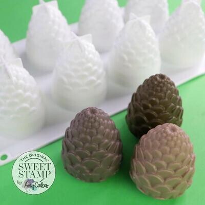 Sweet Stamp Cake Mould -PINE CONES/DRAGON EGGS -Large - Καλούπι Σιλικόνης Κουκουνάρια ∞∞∞