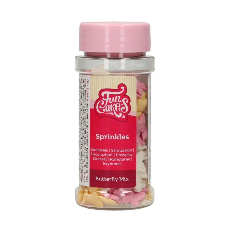 FunCakes Sprinkles -BUTTERFLY MIX 50γρ - Μείγμα Ζαχαρωτών Πεταλουδίτσες