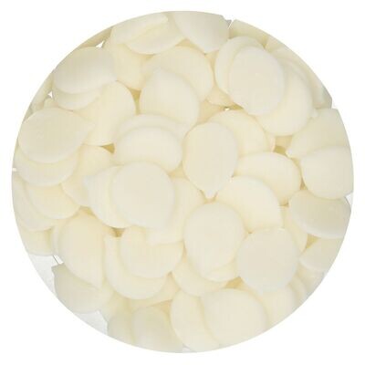 FunCakes Deco Melts -NATURAL WHITE -Άσπρο 250γρ