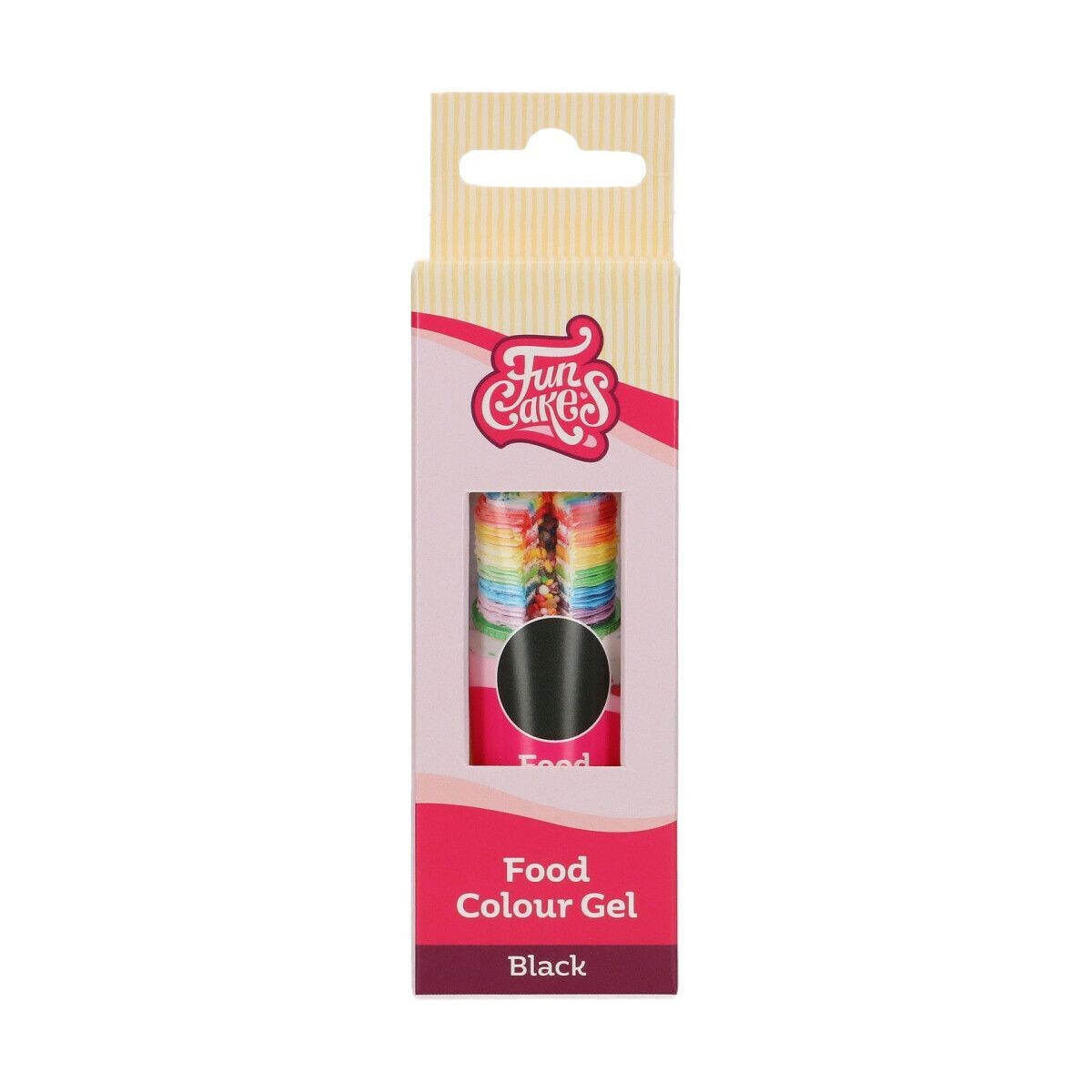 FunCakes FunColours GEL -BLACK -Χρώμα Τζελ -Μαύρο 30γρ