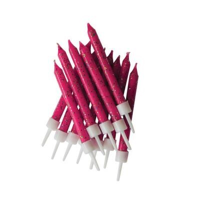 SALE!!! By AH -Candles -Set of 12 GLITTER FUCHSIA -Κεράκια με Γκλίτερ Φούξια 12 τεμ SALE!!! By AH -Candles -Set of 12 GLITTER FUCHSIA -Κεράκια με Γκλίτερ Φούξια 12 τεμ