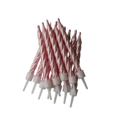 SALE!!! By AH -Candles -Set of 12 -Pearlescent Candles - PINK - Κεράκια Περλέ Ροζ SALE!!! By AH -Candles -Set of 12 -Pearlescent Candles - PINK - Κεράκια Περλέ Ροζ