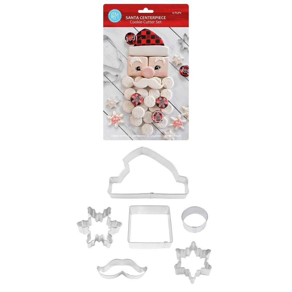 SALE!!! By AH -Set of 6 Cookie Cutters -SANTA CENTERPIECE DECORATING KIT - Σετ 6 κουπ πατ Άγιος Βασίλης