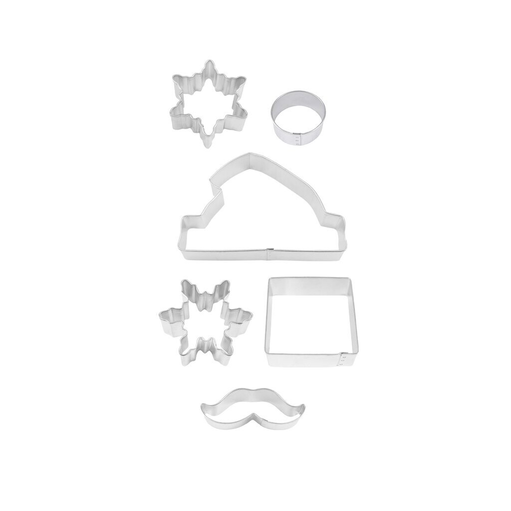 SALE!!! By AH -Set of 6 Cookie Cutters -SANTA CENTERPIECE DECORATING KIT - Σετ 6 κουπ πατ Άγιος Βασίλης