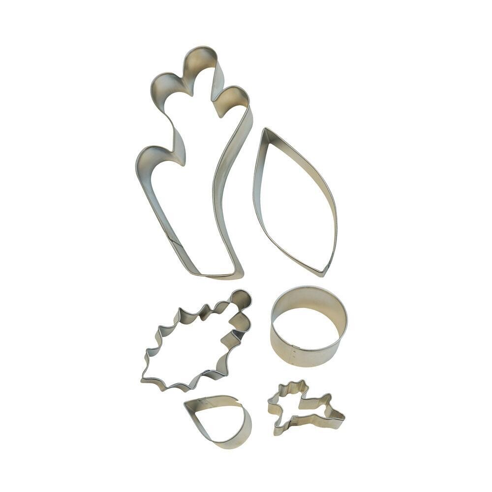 SALE!!!  By AH -Set of 6 Cookie Cutters -REINDEER CAKE DECORATING KIT - Σετ 6 κουπ πατ τάρανδος