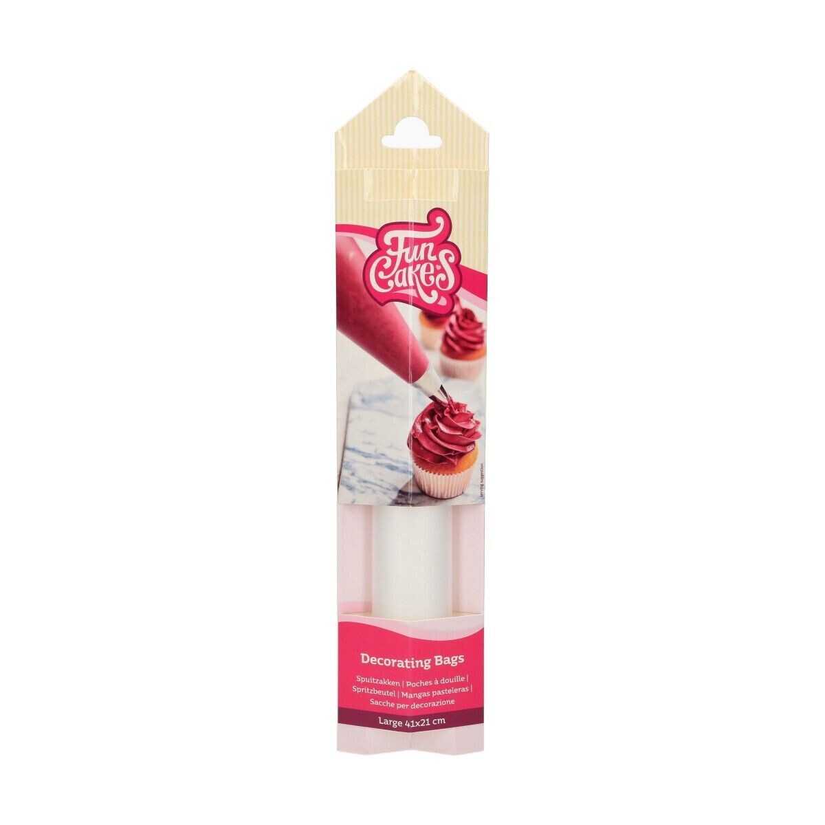 FunCakes Decorating bags -LARGE 41εκ -Σακούλες Ζαχαροπλαστικής/Κορνέ Μιας Χρήσης 10 τεμ