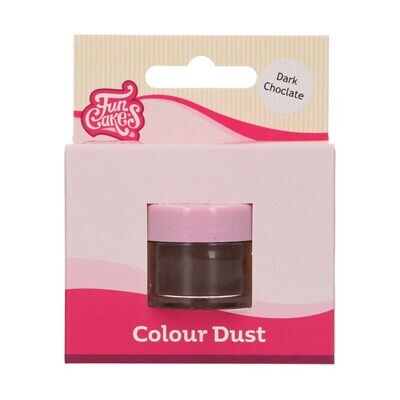 FunCakes Edible Dust -MATT -DARK CHOCOLATE - Βρώσιμη Σκόνη Ματ - Μαύρη Σοκολάτα